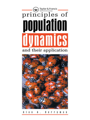 cover image of Principles of Population Dynamics and Their Application